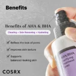 تونر لایه بردار و آبرسان پوست کلریفایینگ حاوی AHA – BHA کوزارکس - Image 3