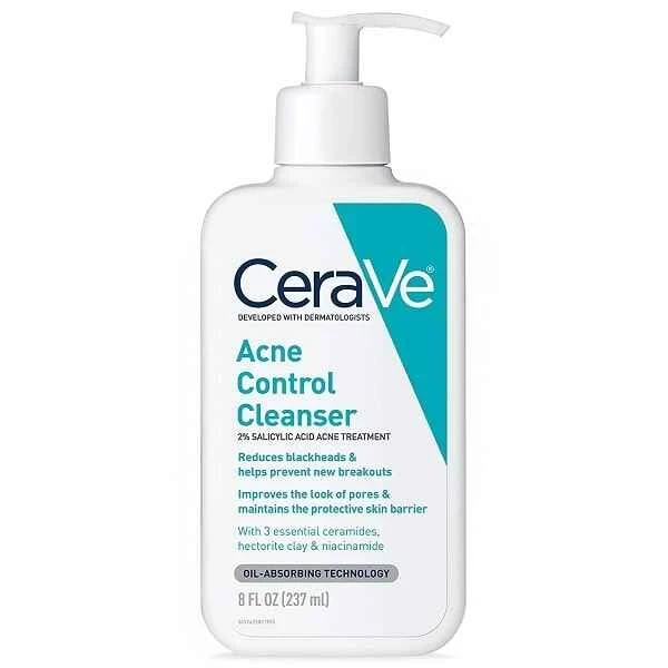 1772201029_2146157175 ژل شستشو سراوی CeraVe مدل آکنه کنترل Acne Control حجم 473میل | ضد جوش، حاوی 2% سالیسیلیک اسید - Image 1