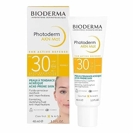 ضد آفتاب فلوییدی Photoderm AKN Mat پوست های چرب بایودرما