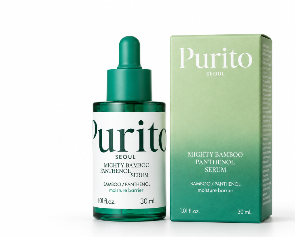 سرم آبرسان و تقویت‌کننده سد دفاعی پوست پوریتو سئول مدل Mighty Bamboo Panthenol Serum