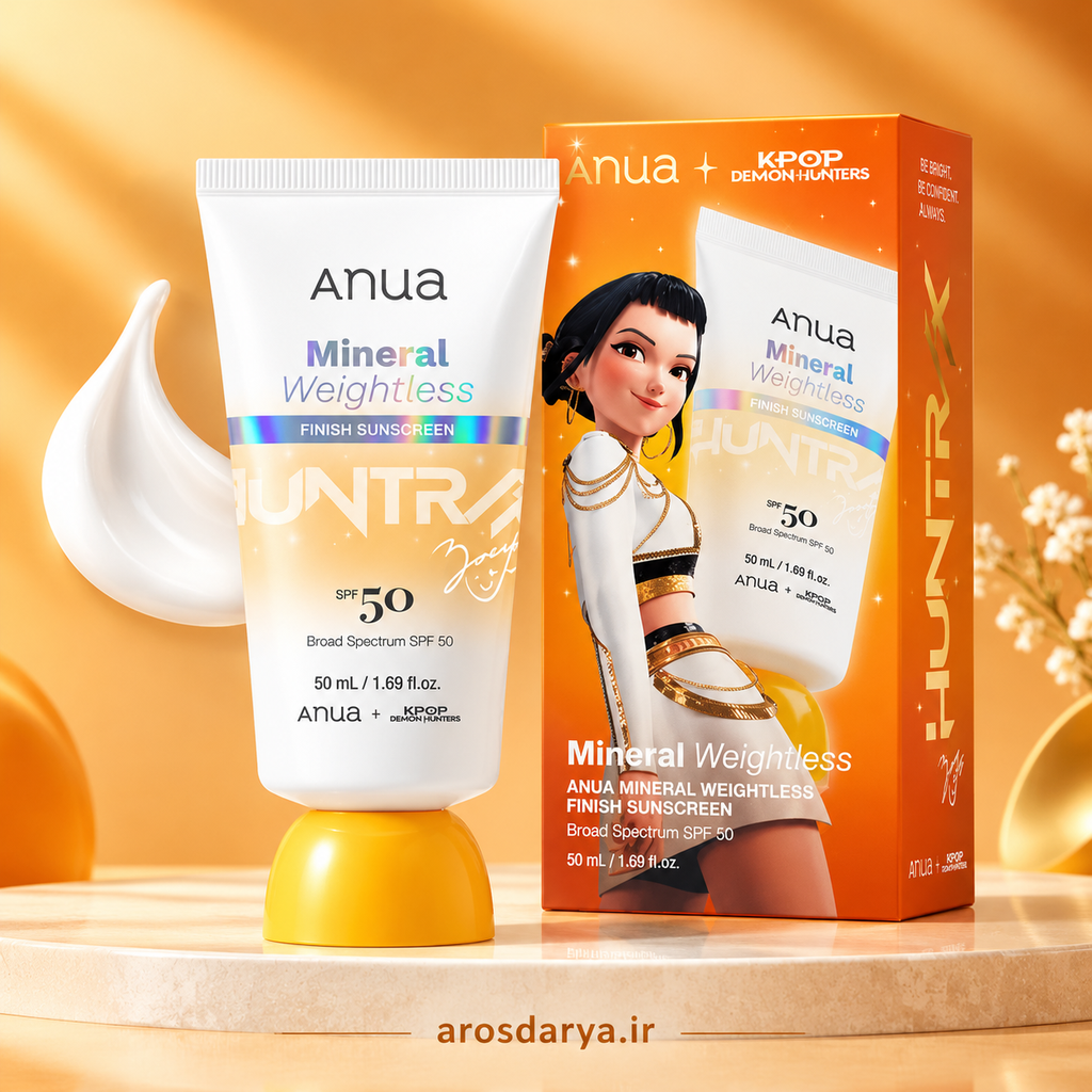 کرم ضد آفتاب مینرال آنوا مدل Mineral Weightless