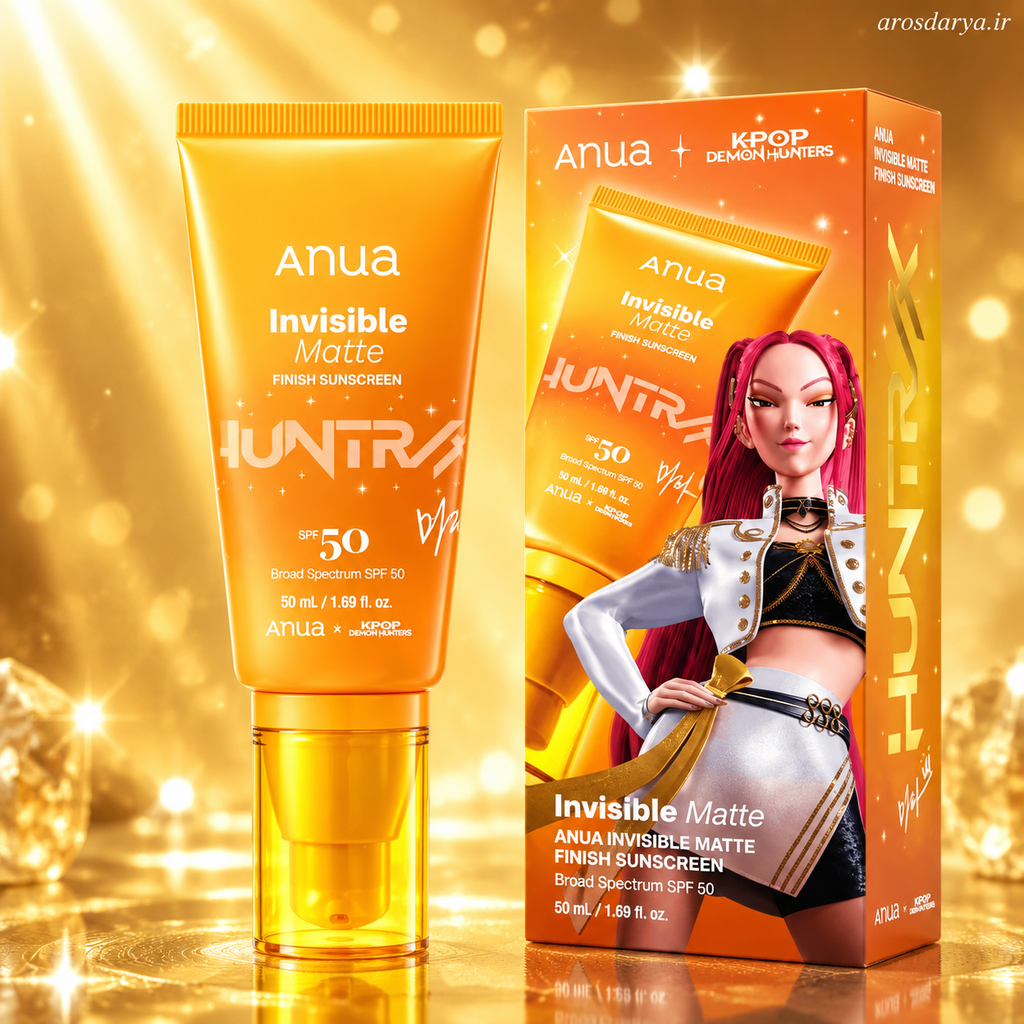 ضدآفتاب مات و بی‌رنگ SPF 50 آنوا 50 میل | Anua Invisible Matte Finish SPF 50 Sunscreen