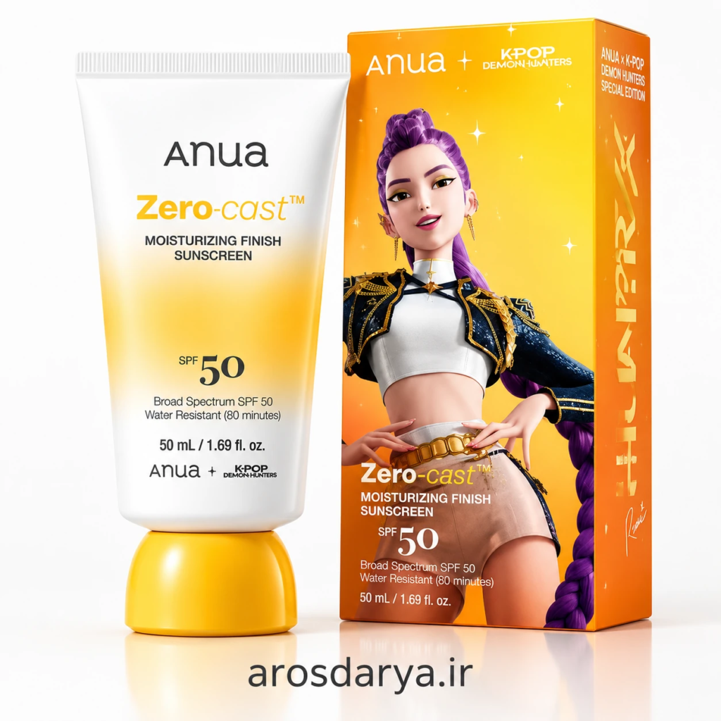 ضدآفتاب مرطوب کننده آنوا مدل زیرو-کست SPF50 حجم 50 میلی لیتر
